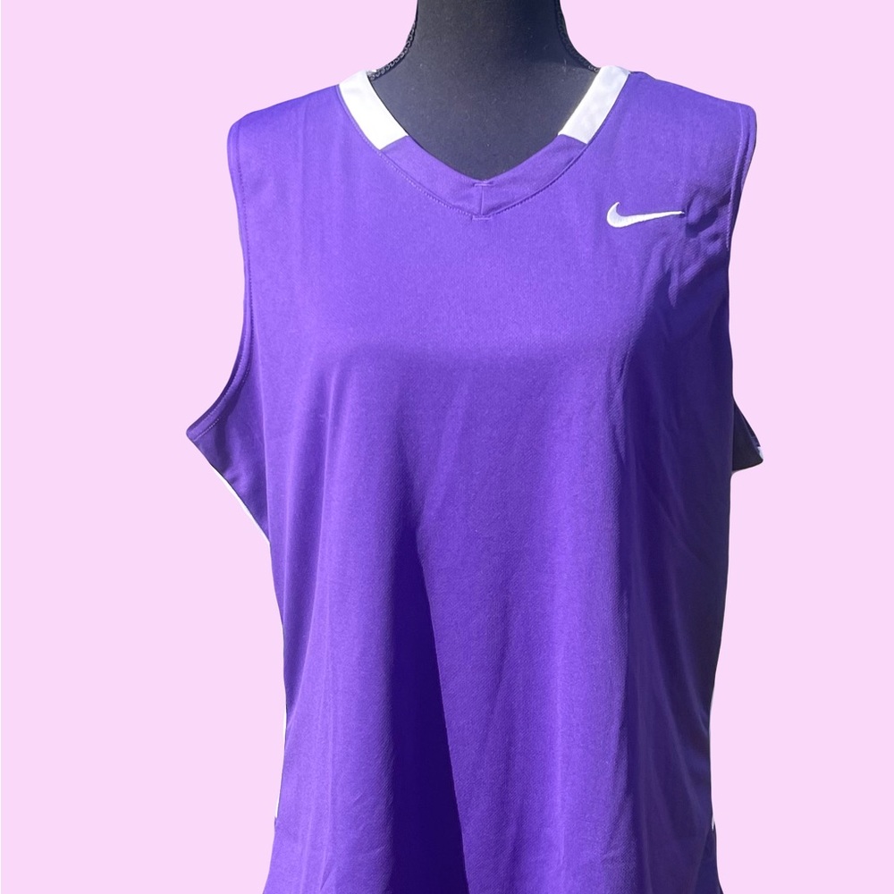 Women’s Nike Dri-Fit Basketball/Training Jersey Purple White 2 xl